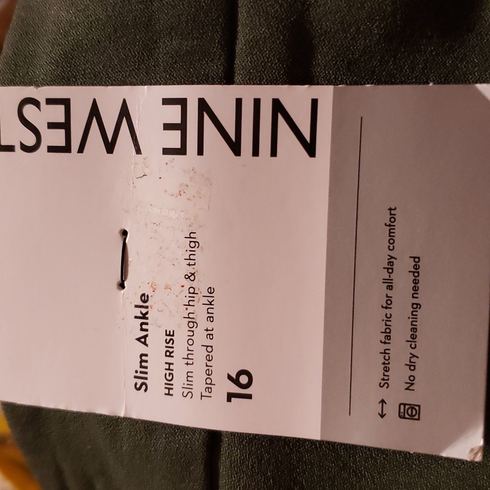 Nine West Slim Ankle Pants size 16 Dark Camo - Picture 2 of 2